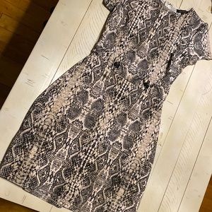 City studio serpent print dress